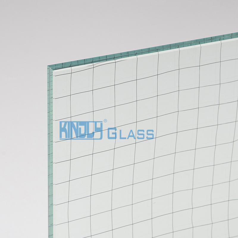 EVA Steel Square Net Laminated Glass
